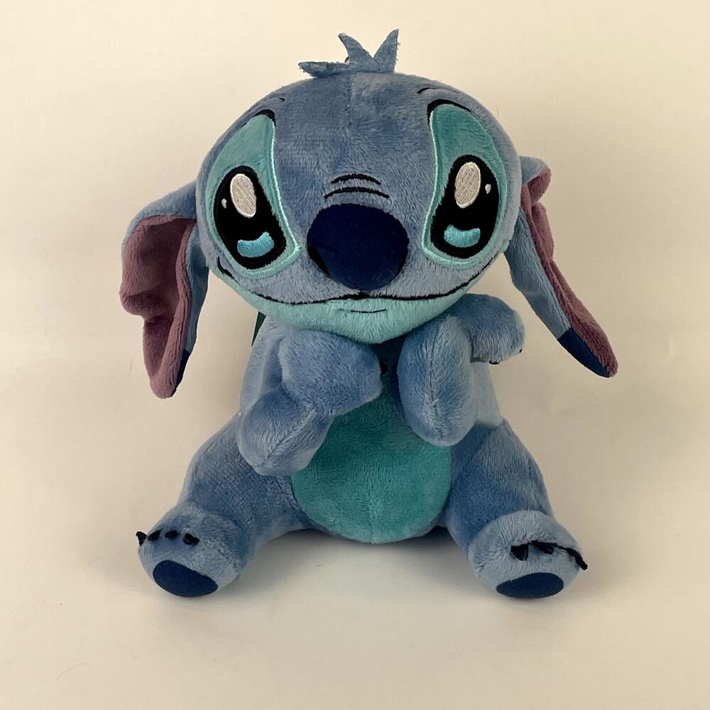 Disney Stitch Plush Keychain Bag Charm Coin Purse Zip up Pouch Bag New NWT 7"